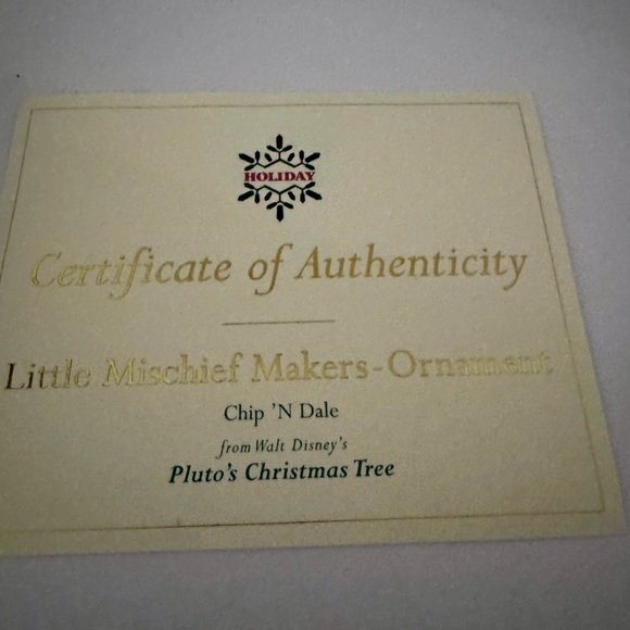 WDCC Chip & Dale Little Mischief Makers 1996 Ornament - Picture 7 of 10